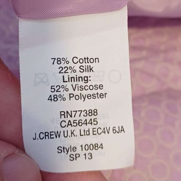 J Crew Women Skirt Purple Sz 4 Pleats Skater Lined Preppy Classic Pastel Easter - Picture 13 of 13